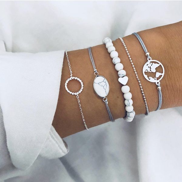 5 Шт. / Компл. Boho Карта Сердце Любовь Бисер Круглый Драгоценный Камень Кожа Цепочка
5 Шт. / Компл. Boho Карта Сердце Любовь Бисер Круглый Драгоценный Камень Кожа Цепочка