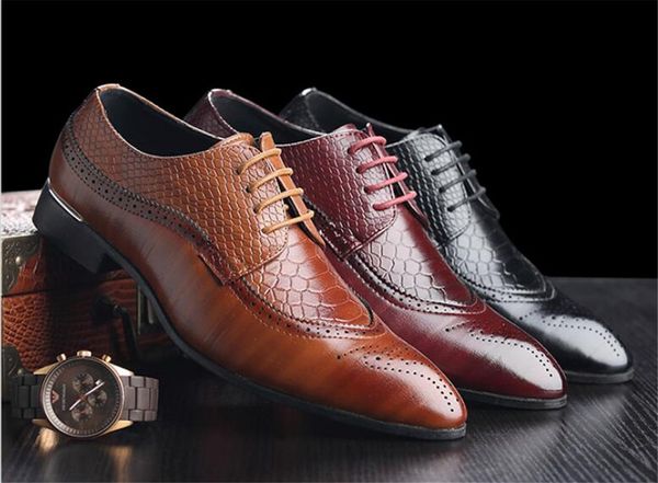 spring fashion oxfords business men shoes genuine leather mens dress shoes breathable formal shoe comfort male wedding shoes, Black
spring fashion oxfords business men shoes genuine leather mens dress shoes breathable formal shoe comfort male wedding shoes, Black
