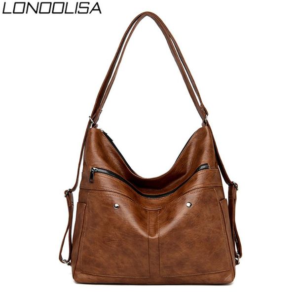 large capacity soft leather bags women shoulder bags 2020 multifunction vintage tote back pack
large capacity soft leather bags women shoulder bags 2020 multifunction vintage tote back pack