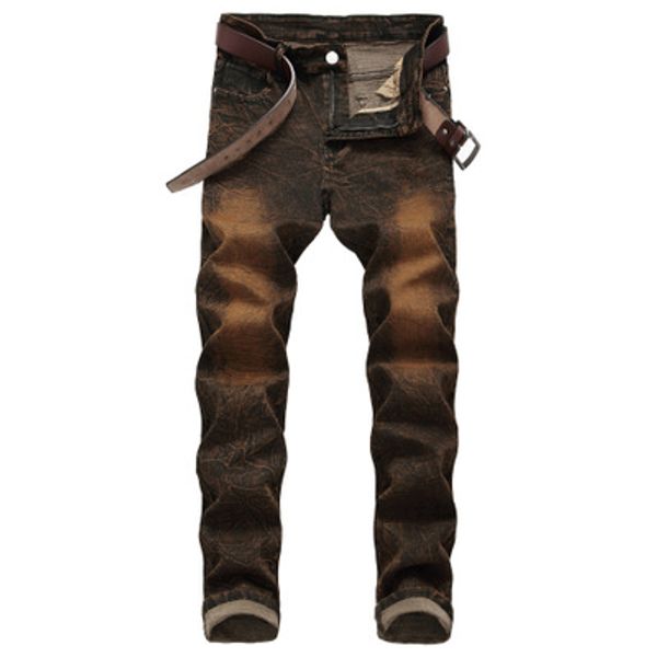 new fashionable men's high stretch slim yellow personality jeans men's casual trousers style sale, Blue
new fashionable men's high stretch slim yellow personality jeans men's casual trousers style sale, Blue
