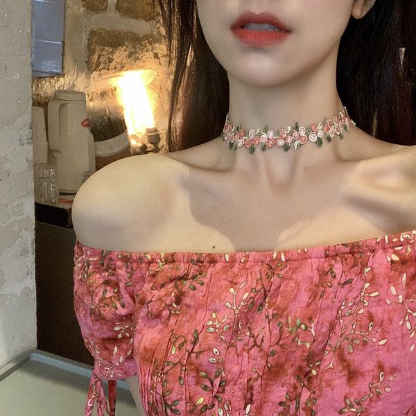 2020 new cute flower pink choker romantic necklace spring style jewery women neck accessories party wedding vacation, Golden;silver
2020 new cute flower pink choker romantic necklace spring style jewery women neck accessories party wedding vacation, Golden;silver