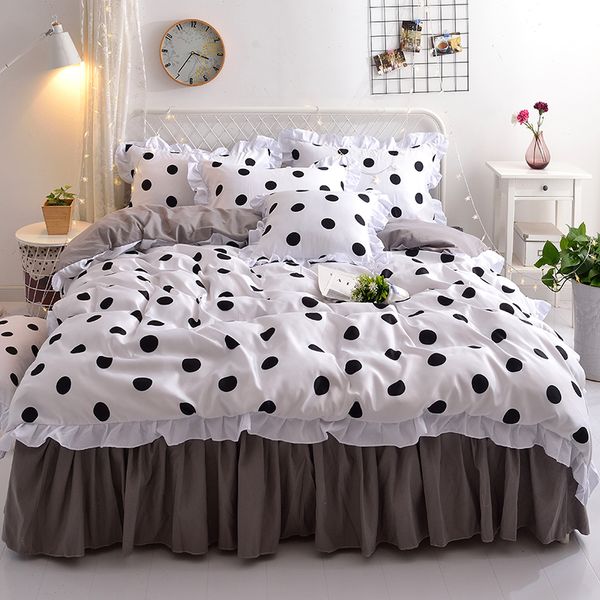 4pcs/set point print girl duvet cover bed cover set magic white child bed sheets and pillow cases bedding set
4pcs/set point print girl duvet cover bed cover set magic white child bed sheets and pillow cases bedding set