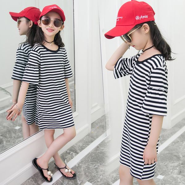2-12 years old children's girls striped dress summer children's clothing girls dress baby print princess, Red;yellow
2-12 years old children's girls striped dress summer children's clothing girls dress baby print princess, Red;yellow