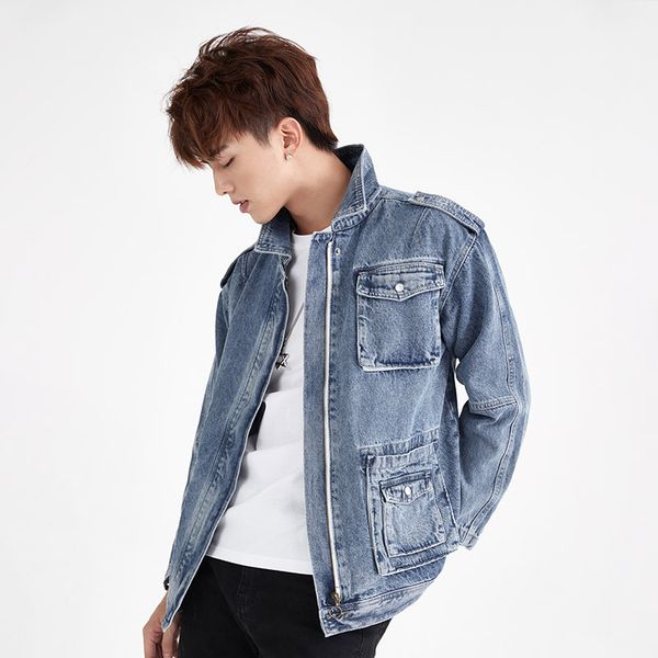 autumn and winter new products men's denim jacket slim fit-style fashion man teenager cowboy clothing coat 8130, Black;brown
autumn and winter new products men's denim jacket slim fit-style fashion man teenager cowboy clothing coat 8130, Black;brown