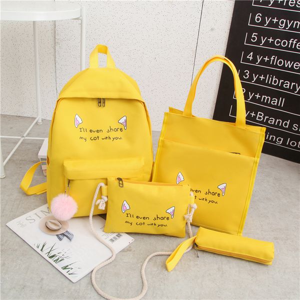designer-4 pcs/set backpack school canvas cute bags college travel bag rucksacks mochila bookbags girls 
designer-4 pcs/set backpack school canvas cute bags college travel bag rucksacks mochila bookbags girls