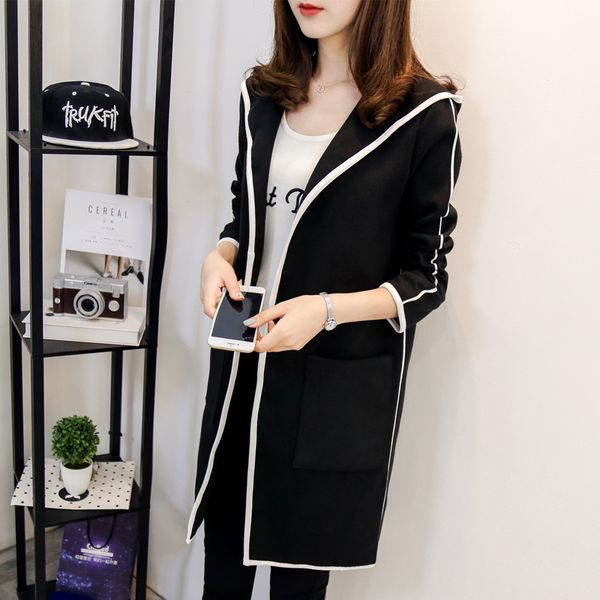 2019 autumn and winter new korean temperament women's woolen coat slim thin large size long woolen coat a288, Black
2019 autumn and winter new korean temperament women's woolen coat slim thin large size long woolen coat a288, Black