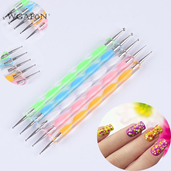 wgafon 5pcs/pack professional nail art tool 2 ways swirl marbleizing steel dotting pen, Yellow
wgafon 5pcs/pack professional nail art tool 2 ways swirl marbleizing steel dotting pen, Yellow