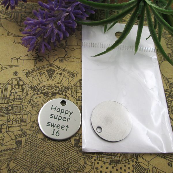 40pcs--"happy super sweet 16"stainless steel charms more style for choosing diy charms pendants for necklace, Bronze;silver
40pcs--"happy super sweet 16"stainless steel charms more style for choosing diy charms pendants for necklace, Bronze;silver