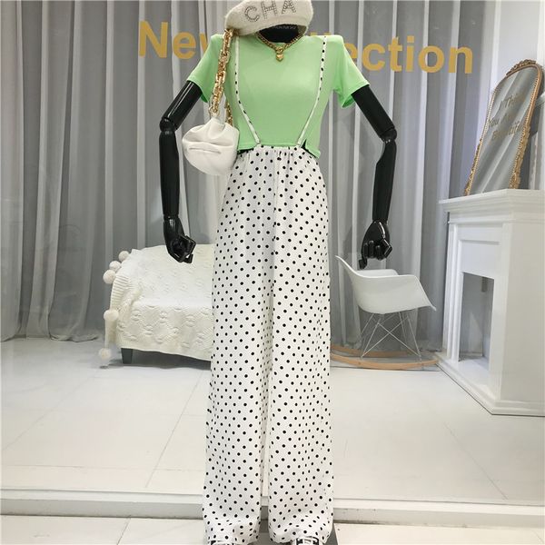 2020 summer new fashion 2 piece sets short slim crop + elastic waist wide leg polka dot pants two-piece women fashion, White
2020 summer new fashion 2 piece sets short slim crop + elastic waist wide leg polka dot pants two-piece women fashion, White