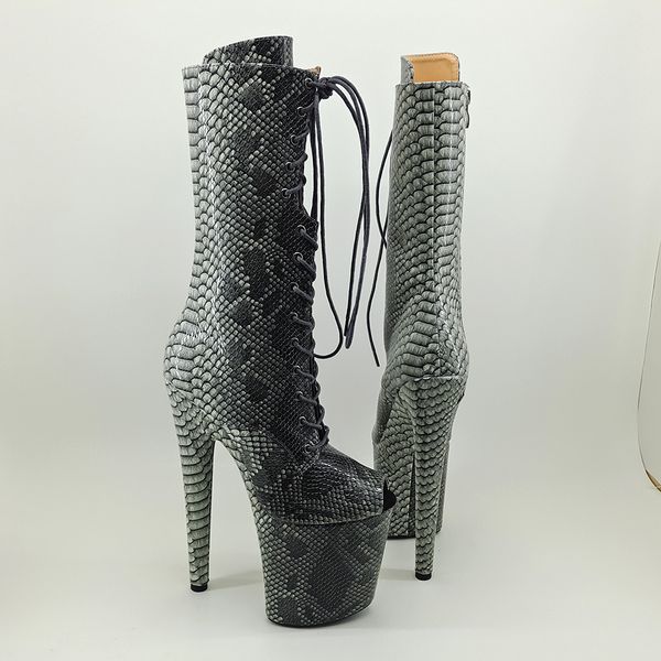 leecabe 20cm/8inch women's platform disco party snake skin pu upper pole dance boot, Black
leecabe 20cm/8inch women's platform disco party snake skin pu upper pole dance boot, Black