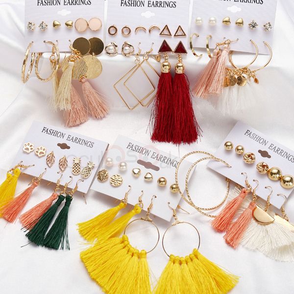 9 bohemian earring long tassel drop earrings set for women girl 2019 fashion geometric earring brincos female jewelry, Silver
9 bohemian earring long tassel drop earrings set for women girl 2019 fashion geometric earring brincos female jewelry, Silver