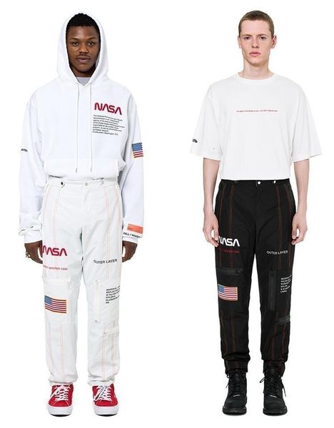 18fw nasa hp fashion pants astronaut pants loose casual functional overalls man and women fashion pants hfbykz0791, Black
18fw nasa hp fashion pants astronaut pants loose casual functional overalls man and women fashion pants hfbykz0791, Black