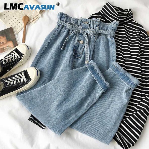 lmcavasun high waist harem pant women fashion drastring wide leg jeans pant female street wear autumn cotton bottoms, Blue
lmcavasun high waist harem pant women fashion drastring wide leg jeans pant female street wear autumn cotton bottoms, Blue