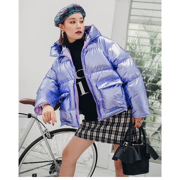 2020 new winter women's jacket bright color insulation fluffy stand collar hooded parka loose fashion warm coat zy7, Black
2020 new winter women's jacket bright color insulation fluffy stand collar hooded parka loose fashion warm coat zy7, Black
