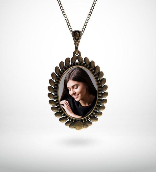 personalized p antique copper pendant (model 1