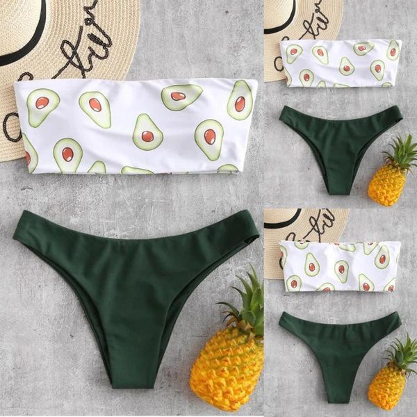 women 2020 new bikini set avocado fruit print mid waist swimwear bathing swimsuit beachwear bather suit swimming suit
women 2020 new bikini set avocado fruit print mid waist swimwear bathing swimsuit beachwear bather suit swimming suit