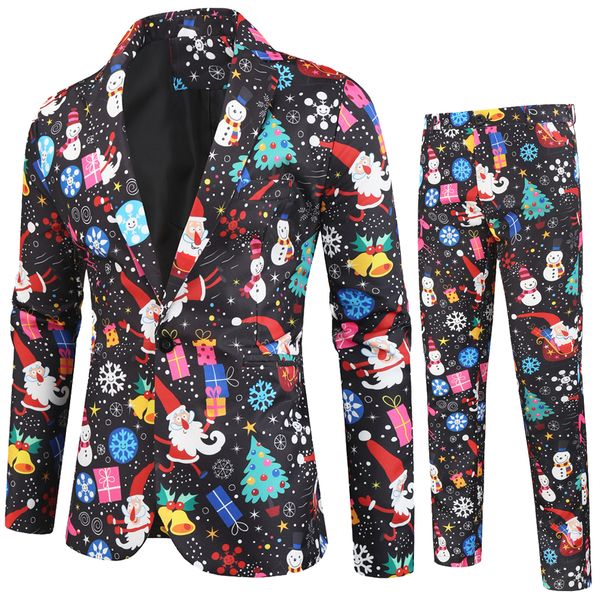 usa size suits mens holiday fashion print 2 pieces pant set male slim fit blazer men party wedding costume casual suits, White;black
usa size suits mens holiday fashion print 2 pieces pant set male slim fit blazer men party wedding costume casual suits, White;black