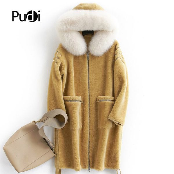 aorice b181090 women's winter warm real wool fur jacket with hood collar leisure girl coat lady jacket over size parka, Black
aorice b181090 women's winter warm real wool fur jacket with hood collar leisure girl coat lady jacket over size parka, Black