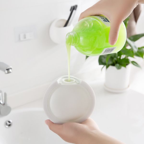 350ml soap dispenser wall-mounted punch-lotion shampoo presser soap dispenser bathroom kitchen toliet pump