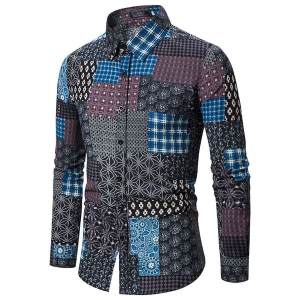 vintage floral men's casual formal slim fit shirt button down long sleeve shirts fashion autumn blouse, White;black
vintage floral men's casual formal slim fit shirt button down long sleeve shirts fashion autumn blouse, White;black