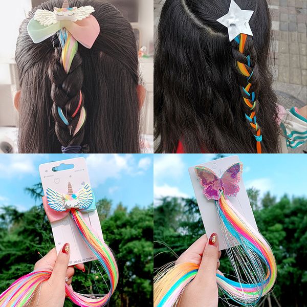 girls cute cartoon unicorn colorful wigs hairpins princess sweet headband hair clips barrettes kids fashion hair accessories, Slivery;white
girls cute cartoon unicorn colorful wigs hairpins princess sweet headband hair clips barrettes kids fashion hair accessories, Slivery;white