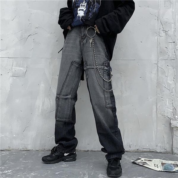 2020 new men's pants fashion european and american style retro washed jeans do old patch personalized hip-hop casual trousers, Black
2020 new men's pants fashion european and american style retro washed jeans do old patch personalized hip-hop casual trousers, Black