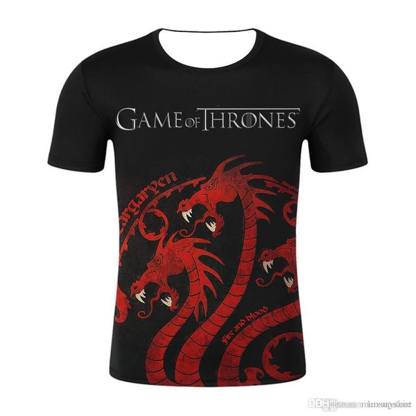 song of ice and fire game 3d tshirts thrones designer mens women teenager clothing tees short sleeved, White;black
song of ice and fire game 3d tshirts thrones designer mens women teenager clothing tees short sleeved, White;black