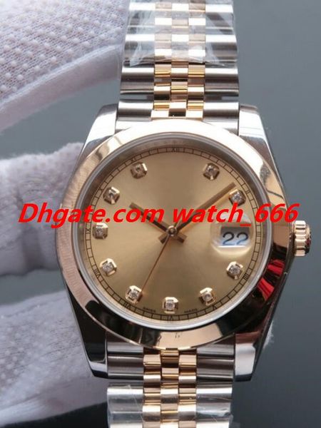 new version male 126303 126333 126331 126301 jubilee 18k yellow gold/ss factory diamond fluted bezel new automatic fashion men's watche, Slivery;brown
new version male 126303 126333 126331 126301 jubilee 18k yellow gold/ss factory diamond fluted bezel new automatic fashion men's watche, Slivery;brown