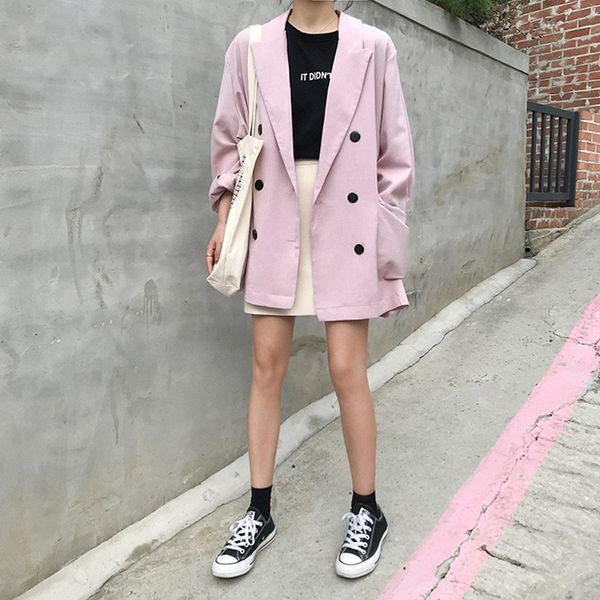 2 colors korean style solid color long sleeve chiffonn blazer womens jacket and coats casual blazer womens (f3761, White;black
2 colors korean style solid color long sleeve chiffonn blazer womens jacket and coats casual blazer womens (f3761, White;black