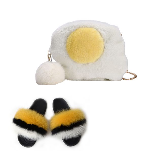 fluffy cloud egg bag soft ladies handbag gold chain shoulder bag wholesale crossbody bags with candy color fur slippers, Black
fluffy cloud egg bag soft ladies handbag gold chain shoulder bag wholesale crossbody bags with candy color fur slippers, Black