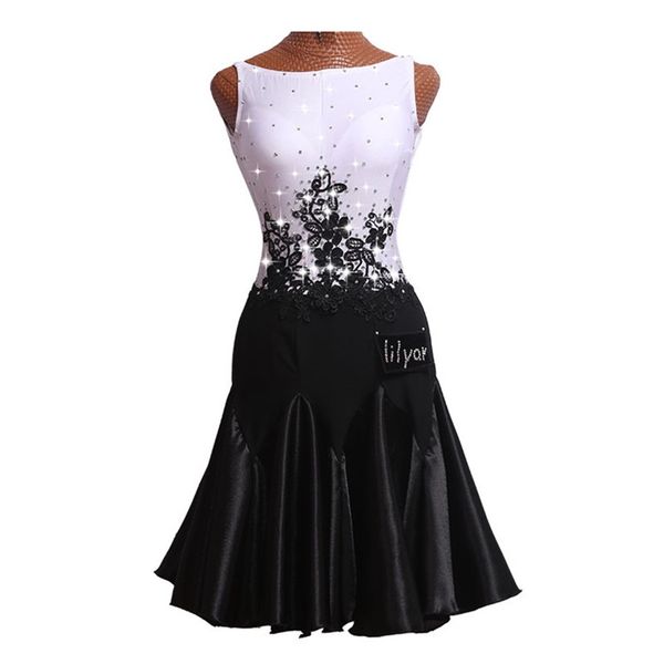 white and black flat collar embroidered women latin dance competition dress samba costumes latin dress for sale salsa, Black;red
white and black flat collar embroidered women latin dance competition dress samba costumes latin dress for sale salsa, Black;red