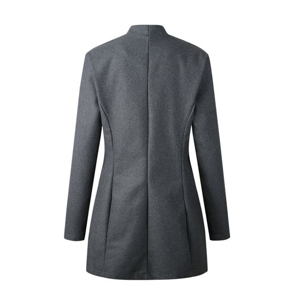 women causal long sleeve slim fit trench coat overcoat open front outwear jacket, White;black
women causal long sleeve slim fit trench coat overcoat open front outwear jacket, White;black