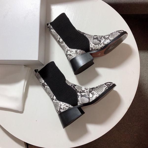 women's luxury designer boots leather snake ankle boots with martin shoes printed leather platform boots (with box, Black
women's luxury designer boots leather snake ankle boots with martin shoes printed leather platform boots (with box, Black