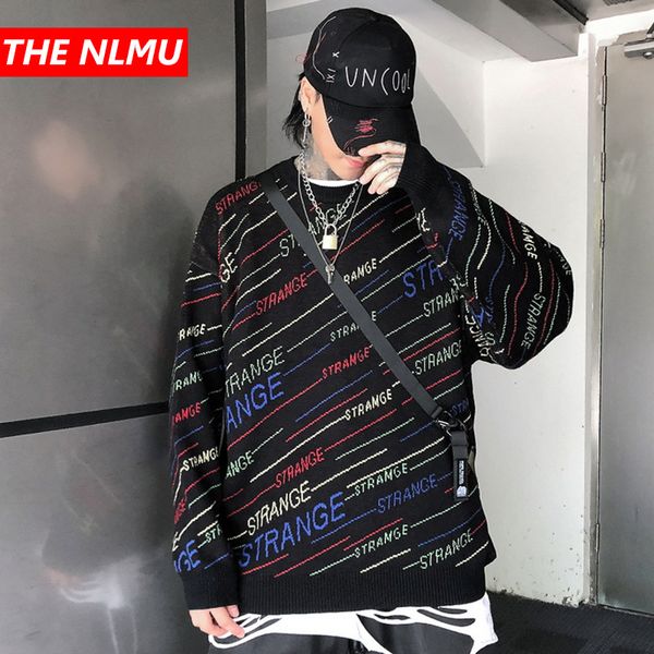 harajuku knitted sweaters men hip hop letter print pullover christmas sweater streetwear male fashion winter 2019 wg476, White;black
harajuku knitted sweaters men hip hop letter print pullover christmas sweater streetwear male fashion winter 2019 wg476, White;black