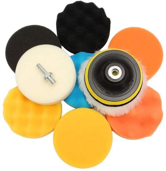 11pcs sponge buffing polishing waxing pad kit foam polish pad set for car polisher buffer with drill adapter
11pcs sponge buffing polishing waxing pad kit foam polish pad set for car polisher buffer with drill adapter