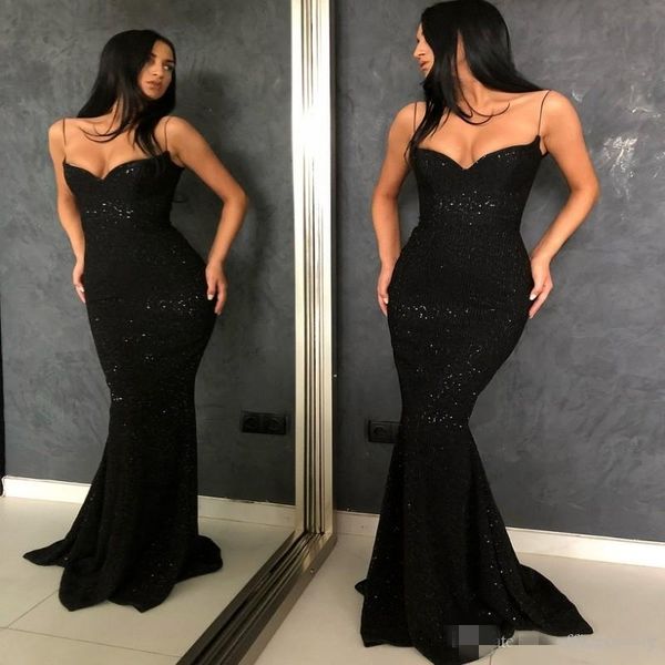 simple black sequins mermaid prom dresses 2019 custom made plus size spaghetti straps sweep train formal evening wear
simple black sequins mermaid prom dresses 2019 custom made plus size spaghetti straps sweep train formal evening wear