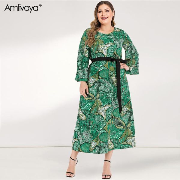 amtivaya plus size women dresses green fashion style vintage print patchwork o neck flare long sleeve midi dress autumn, Black;gray
amtivaya plus size women dresses green fashion style vintage print patchwork o neck flare long sleeve midi dress autumn, Black;gray