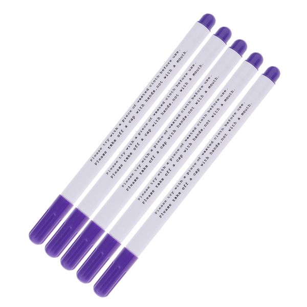 5 pieces water erasable pen water soluble pen vanishing marker pen for tailor fabric marking, Black
5 pieces water erasable pen water soluble pen vanishing marker pen for tailor fabric marking, Black