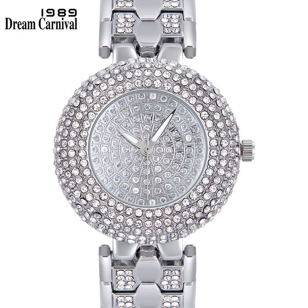 dreamcarnival 1989 new arrive round clock classic crystallized ladies wrist watch for women elegant luxury stone dial a8341, Slivery;brown
dreamcarnival 1989 new arrive round clock classic crystallized ladies wrist watch for women elegant luxury stone dial a8341, Slivery;brown