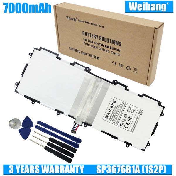Weihang 7000mAh SP3676B1A (1S2P) Аккумулятор для Samsung Galaxy Tab 2 Примечание 10.1 P5100 P5110 P7500 P7510 N8010
Weihang 7000mAh SP3676B1A (1S2P) Аккумулятор для Samsung Galaxy Tab 2 Примечание 10.1 P5100 P5110 P7500 P7510 N8010