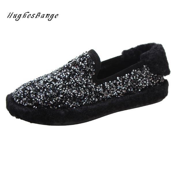 woman shoes fashion thick furry shoes 2020autumn winter new outer wear plus velvet rhinestone sequin flat loafers joker comfort, Black
woman shoes fashion thick furry shoes 2020autumn winter new outer wear plus velvet rhinestone sequin flat loafers joker comfort, Black