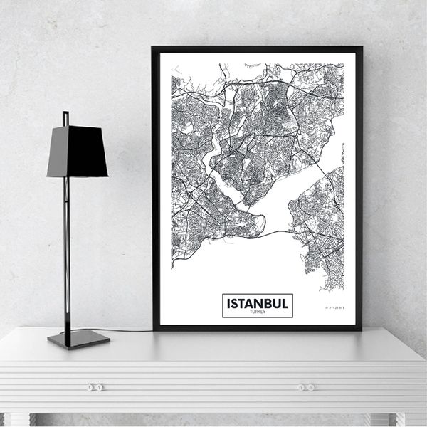 modern city istanbul map minimalist canvas painting black and white wall art print poster pictures for living room home decor
modern city istanbul map minimalist canvas painting black and white wall art print poster pictures for living room home decor