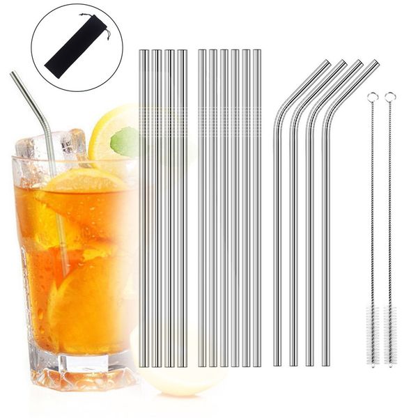 16pcs/set stainless steel drinking straws reusable 10.5inch drinking metal straws with cleaning brushes ll
16pcs/set stainless steel drinking straws reusable 10.5inch drinking metal straws with cleaning brushes ll