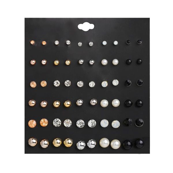 2020 fashion 30 pair/set women piercing simulated pearl flower earrings square crystal heart stud earrings for women, Silver
2020 fashion 30 pair/set women piercing simulated pearl flower earrings square crystal heart stud earrings for women, Silver