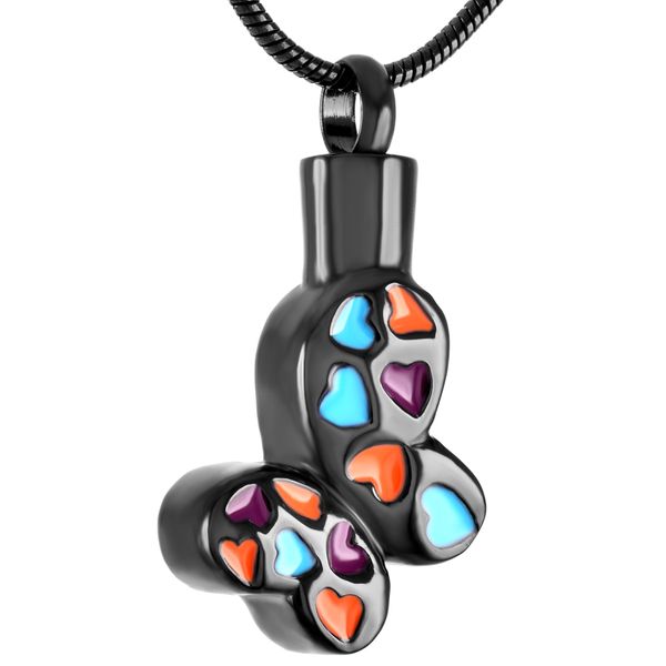 ijd9367 stainless steel cremation black butterfly necklace shallow bracket for ashes urn pendant necklace with snake chain jewelry, Silver
ijd9367 stainless steel cremation black butterfly necklace shallow bracket for ashes urn pendant necklace with snake chain jewelry, Silver