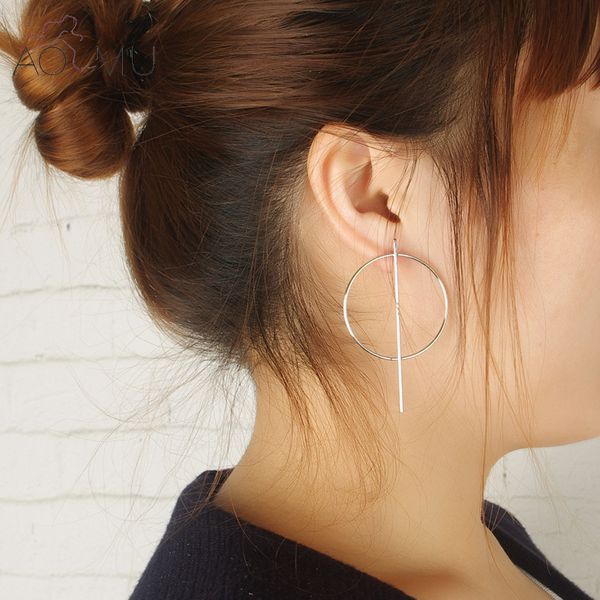 aomu 2017 stylish european style gold color big round circle hoop earrings for women geometric punk hoops earing brincos gift, Golden;silver
aomu 2017 stylish european style gold color big round circle hoop earrings for women geometric punk hoops earing brincos gift, Golden;silver