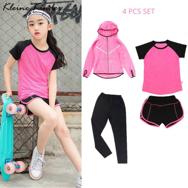 gym 4 pieces set workout clothes for children leggings hoody jacket sports wear for girls athletic running set clothing yoga, Black;blue
gym 4 pieces set workout clothes for children leggings hoody jacket sports wear for girls athletic running set clothing yoga, Black;blue