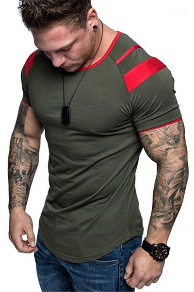 tees summer mens panelled tees crew neck slim fashion mens tshirt male designer casual, White;black
tees summer mens panelled tees crew neck slim fashion mens tshirt male designer casual, White;black