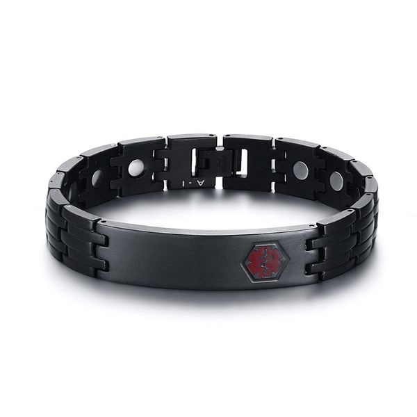 engraving mens bracelets stainless steel medical alert id bracelets with magnetic therapy bracelet in black pain relief, Golden;silver
engraving mens bracelets stainless steel medical alert id bracelets with magnetic therapy bracelet in black pain relief, Golden;silver