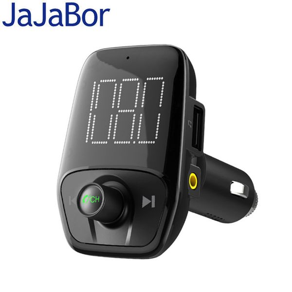 jajabor car fm transmitter fm modulator bluetooth car kit handsaux audio music mp3 player support tf card / u disk playback
jajabor car fm transmitter fm modulator bluetooth car kit handsaux audio music mp3 player support tf card / u disk playback